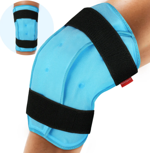 Comfytemp 3D Knee Ice Pack Wrap for Injuries Reusable Gel, FSA HSA Eligible, Knee Cold Pack Physical Therapy for Leg Pain Relief, Replacement, Arthritis, Muscle Recovery, After Surgery Gift, Women Men Visit the Comfytemp Store , 2 Pack