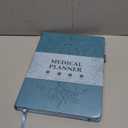 Legend Medical Planner  12-Month Health Tracker Journal to Track Meals, Symptoms, Blood Pressure, Lab Test Results  Med & Wellness Notebook for Daily Self-Care & Health Goals (Aquamarine) (A4 (8.5" x 11"))