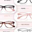 JOLISU 4 Pack Reading Glasses for Women/Men- Fashion Blue Light Readers Computer Eyeglasses W/Spring Hinge&Case(1.25)