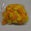 Marubhumi Artificial Marigold Flower Strands Garland for Diwali Decor,5 Feet Long Strands, Garland for Decoration, Diwali Decorations for Home, Christmas Decor Wedding Decor, Yellow & Mango - 5 PCS