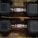 CAP Barbell Coated Dumbbell Weight | Multiple Options Pairs & Sets (50 lb - Set (25 lb x 2))