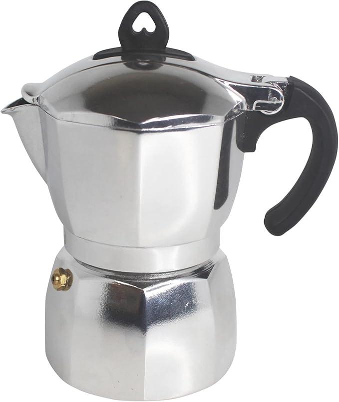Imusa USA Aluminum Stovetop 6cup Espresso Maker (B12043V), Silver