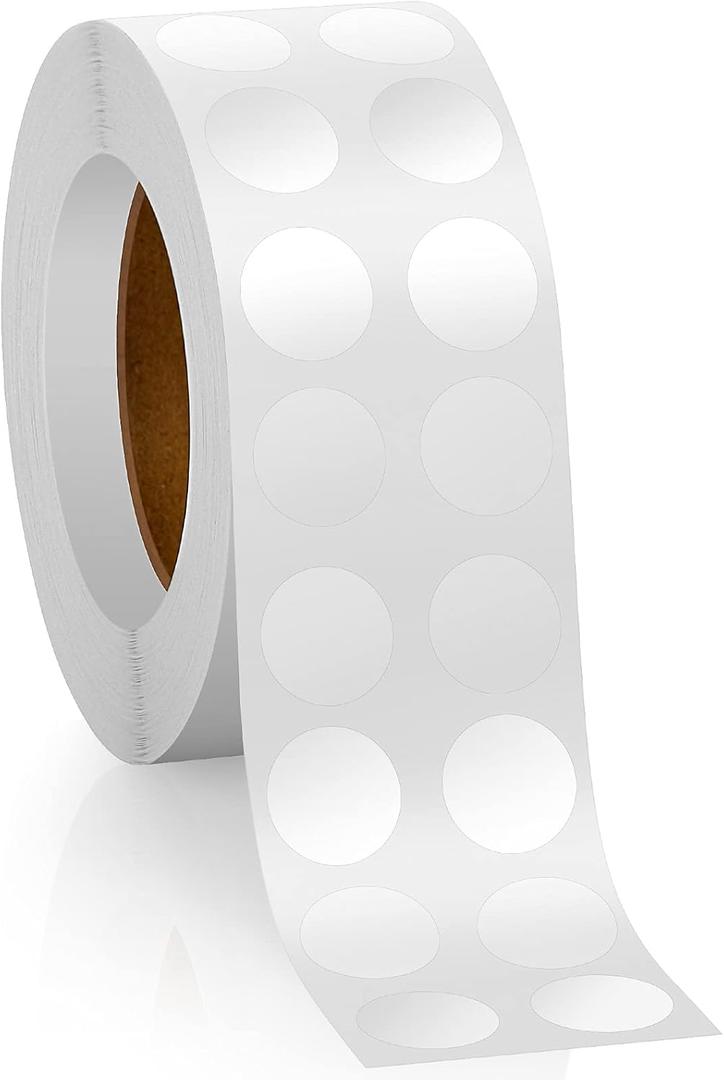 3000 Pcs Clear Stickers 0. 5 Inch Clear Circle Transparent Stickers for Sealing Round Adhesive Envelope Seals Wide Gloss Tape for Envelope Mail Small Business Products Packaging