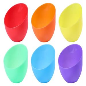 CHGCRAFT 6 Pcs 6 Color Plastic Lamp Shade Replacement Horseshoe Lampshade 42mm Hole Replacement Lamp Covers for LED Stand-up Lamps 3.6 Inch/91 mm Inner Diameter