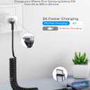 USB C to C Cable for CarPaly/Android Auto, [3FT, 2-Pack] 90 Degree USB C Cable, Coiled USBC to USBC Cable 3A Fast Charging, Right Angle Type C Cord for iPhone 17/16/15/Pro Max/Galaxy S23 and More