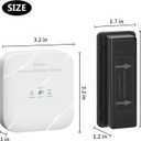 Briidea Mailbox Alarm, Wireless, Battery Powered, White, 500ft Range, LED Flash & Sound Alerts, Low Battery Reminder, Easy Installation, Secure Your Mail & Never Miss an Alert