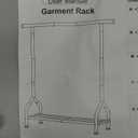 Sturdy Clothing Rack with Shelf, Metal Garment Rack with Leveling Feet for Hanging Clothes, Freestanding Clothes Rack for Bedroom, Apartment & Small Spaces, Black