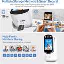 Video Call Security Camera Indoor, Nanny Camera Baby Camera Pet Camera,2-Way Video Call,2-Way Audio, 360Pan/Tilt WiFi Camera for Home Security, Motion Tracking, 1080P 2.8 inch HD Screen,Night Vision