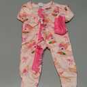 Kuriozud My First Halloween Outfit Baby Girl Ghost Romper Pumpkin Onesie Newborn Preemie Girl Pajamas Thanksgiving Clothes (0-3 Months, Pink Rabbit)