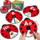 Coogam Interactive Alphabet Learning Toy, ABC Number Letters Spinning Game, Sight Words Animal Pattern Ladybug Cards, Montessori Educational Toy Gift for 3, 4, 5 Year Old Baby Toddlers