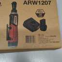 ACDelco ARW1207P G12 Series 12V Cordless Li-ion 1/4” 30 ft-lbs. Torque Ratchet Wrench Tool Kit , Red