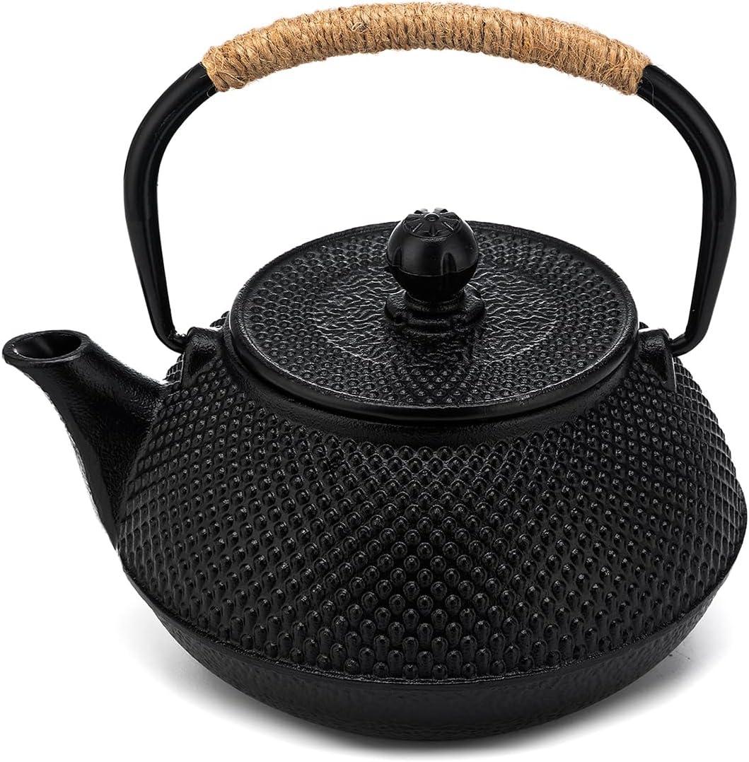 Japanese Tetsubin Cast Iron Teapot,Tea Kettle Pot with Stainless Steel Infuser,TeaPot Stovetop Safe,Father's Day Gifts 30 oz/900 ml
