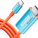 YIGORN Switch 2 TV Dock Docking Station for Nintendo Switch 2,Portable 2025 New Models Adapter Support 4K/144HZ TV Dock Mode, (Blue and Red)