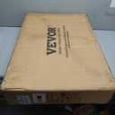 VEVOR Camping Kitchen Table, Outdoor Camp Cooking Table, Aluminum Portable Cook Station with Storage Cupboard, Carrying Bag, Detachable Windscreen, Quick Set-up for BBQ Party Picnic RV Travel, Black