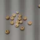 OLYCRAFT 50pcs 20mm Smile Face Wood Beads Round Wooden Beads Painted Head Bead Smiling Face Round Spacer Bead with 4.5mm Hole for DIY Crafts Hanging Decorations Jewelry Making