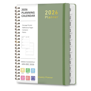 2026 Planner, Weekly and Monthly Calendar Academic Planner, Jan 2026 - Dec 2026, Planning Agenda Book for Desk Accessories and School Supplies - A5 (6.3'' x 8.5'')