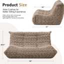 Hobestluk Large Bean Bag Chairs for Adults Fireside BeanBag Couch Togo Sofa, Loveseat