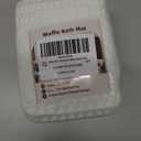 AMOAMI Waffle Bath-Mat, Super Absorbent Bath Mats for Bathroom, Boho Bathroom Rugs Non Slip Washable, Ultra Soft Bathroom-Mat with Tassels Bath Rugs for Floor Mat, 20" X 32" White