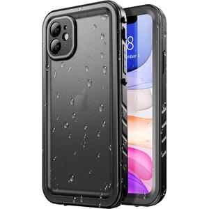 SPORTLINK Waterproof Case for iPhone 11, Full Body Heavy Duty Protection Full Sealed Cover Shockproof Dustproof Builtin Clear Screen Protector Rugged Case for iPhone 11 6.1 Inch