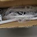 iDavosic.ly 3 Tier Tall Metal Plant Stand Indoor Outdoor, Wrought Iron Corner Flower Pot Holder Shelf, 34 Inch Vertical Display Rack for Patio Porch Living Room Garden, White