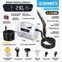 2026 Upgraded Handheld Steam Cleaner, 230°F/3.5 Bar High-Pressure Portable Hand Held Steamer for Home & Car, 30s Heat-Up, Chemical-Free Deep Cleaning for Kitchen, Bathroom, Grout & Car Detailing-White