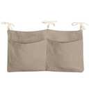zonBroth Dormitory Bed-Bunk Organizing Bag Nappy-bags Organizer Bedside Hanging Bags Milk Bottle Bib-Storage Bag Crib Organizer Bag Baby Nappy-Bag cotton (khaki)