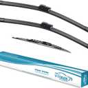OEM Windshield Wiper Blades Replacement for Land Rover Range Rover L322 2002 2003 2004 2005 2006 2007 2008 2009 2010 2011 2012, Modified & Upgraded Wipers Set 26"+26"+18" (Pack of 3)