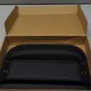 Universal Fit Car Gap Filler, Premium Leather Seat Gap Filler Organizer, Car SUV Truck Essentials (Black, 1 Pack)
