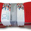 Town & Country Microfiber Kitchen Towels 10 Pack, Scarlett and Waffle