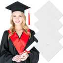 4 Pcs Sublimation Blanks for Graduation Cap Grad Decorations Premium Metal Lightweight Grad Cap Blanks Graduation 2026 Gifts Accessories 9.1" x 9.1"