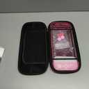 DLseego Storage Carrying Case for Nintendo Switch 2 Accessories Set, 10 Game Card Slots Protective,1 Hard PC Transparent Case, 4 Thumb Grips, Slim & Portable - Pink