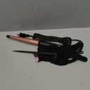 Hair Curling Wand, 0.5-1Inch Tapered Curling Iron, Professional Ceramic Hair Curler Wand with Heat-Resistant Glove, Dual Voltage (Pink) (Gold)