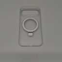 Magnetic Compatible with Google Pixel 10 & Pixel 10 Pro Case with Stand [Military Grade Drop Tested][Compatible with Magnet] Ring Translucent Slim Hard Back Soft Edge, White