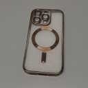 Misea Magnetic for iPhone 16 Pro Case Compatible with MagSafe [Never Yellowing] [Military Grade Drop Protection] Full Camera Lens Protector Plating Soft Clear Phone Case for Women 6.3", Desert