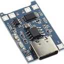 HiLetgo 3pcs TP4056 Type-c USB 5V 1A 18650 Lithium Battery Charger Module Charging Board with Dual Protection Functions