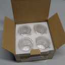 Gencywe Double Walled Espresso Cups Set of 4 (50% Thicker), 3 Ounce Clear Expresso Coffee Mugs, Espresso Shot Glasses, Double Wall Insulated Espresso Cups Suit for Espresso Machine, Microwave Safe