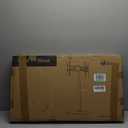 WALI Floor TV Stand with LED Lights, Tall TV Stand Mount for 32-75 inch TV up to 110 lbs, Swivel and Height Adjustable TV Stands with Wood Base for Bedroom, Office(TVDVD-7L), Black