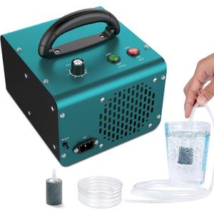 AOBOCO Ozone Machine with Air & Water Modes 28,000mg/h - High Capacity Home & Industrial & Commercial Ozone Machine for Car,House,Room,and Pets (Green)