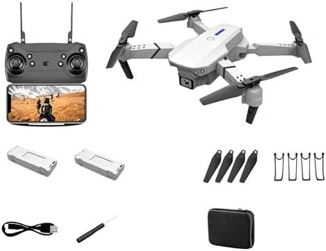 4K HD Camera Mini Drone, Foldable FPV Drone for Kids and Beginners with Altitude Hold, Gesture Selfie, One Key Return, Emergency Stop, 3D Flips, Waypoint Fly, 2 Battery