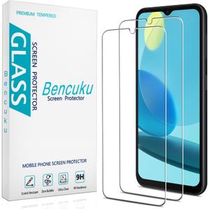 (2 Pack) Designed for Samsung Galaxy A14 5G Tempered Glass Screen Protector, Anti Scratch, Bubble Free ((Clear)Samsung A14 6.6-inch)