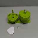 Button Maker Heart Mold, Interchangeable Die Mold Button Maker Mold Suitable for Slide Button Press Machines Pin Maker Machine Button Badge Press