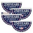 4 Pack 1.5x3 FT 250th Anniversary USA Flag Patriotic Bunting, 1776-2026 250 Year American Anniversary Flag for Outdoor, Front Porch, Fence Banner Decorations(250th 4PCS-1.5X3 FT)