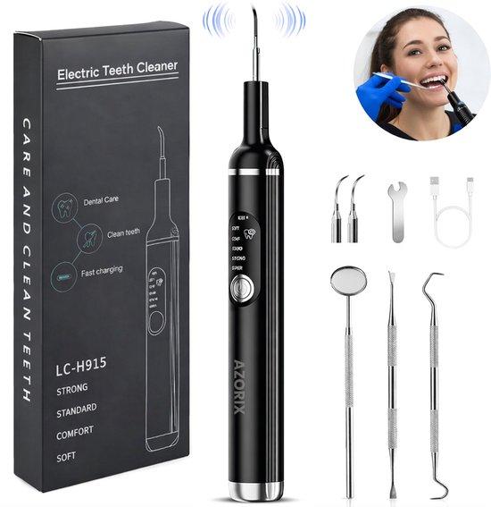 Teeth Cleaner Professional with LED Light Teeth Cleaning Set for Adults Kids Black|Health & Beauty