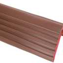 uxcell Stair Nosing, 6.5 ft (2 x 2 Inch) Vinyl Non-Slip Self-Adhesive Staircase Step Edge Protector Waterproof Stair Treads Trim for Outdoor Indoor Floors, Coffee