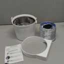 VIWINVELA 3 IN 1 Indoor Dryer Vent Kit Filter Bucket for Electric Dryer with 4-Inch by 5-Feet Proflex Duct (Silver)