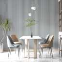 Yun-aeon Wood Slat Peel and Stick Wallpaper 17.3"x 300" Light Grey Wood Grating Stripe Contact Paper Removable Faux Wood Panels Wallpaper Self Adhesive Waterproof Vinyl Wall Paper for Bedroom Kitchen