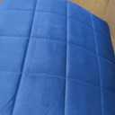 Amgo Modern Design Tufted Dining Chairs with Anti-Slip Bottom and Removable Cover, Anti-Pet Scratch Fabric, Premium 62D Foam, 16'' x 16'' x 2'', Blue (Pack of 1)
