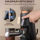 AMZCHEF Single Dose Coffee Grinder 75 Settings Burr Grinder, 40mm Conical Burr, Anti-Static & Low-Retention Design, Quiet DC Motor with Magnetic Outlet & Vacuum Dosing Cup for Espresso, French Press
