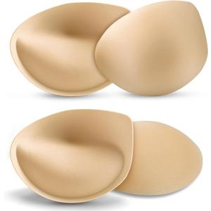 BeaGirl Super Thick Bra Pad Inserts Breathable Breast Enhancers Inserts for Women Bikini Sports Bra Super Soft
