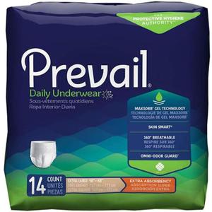 Prevail Extra Absorbency Underwear, Extra Large, 14 count (Pack of 4)